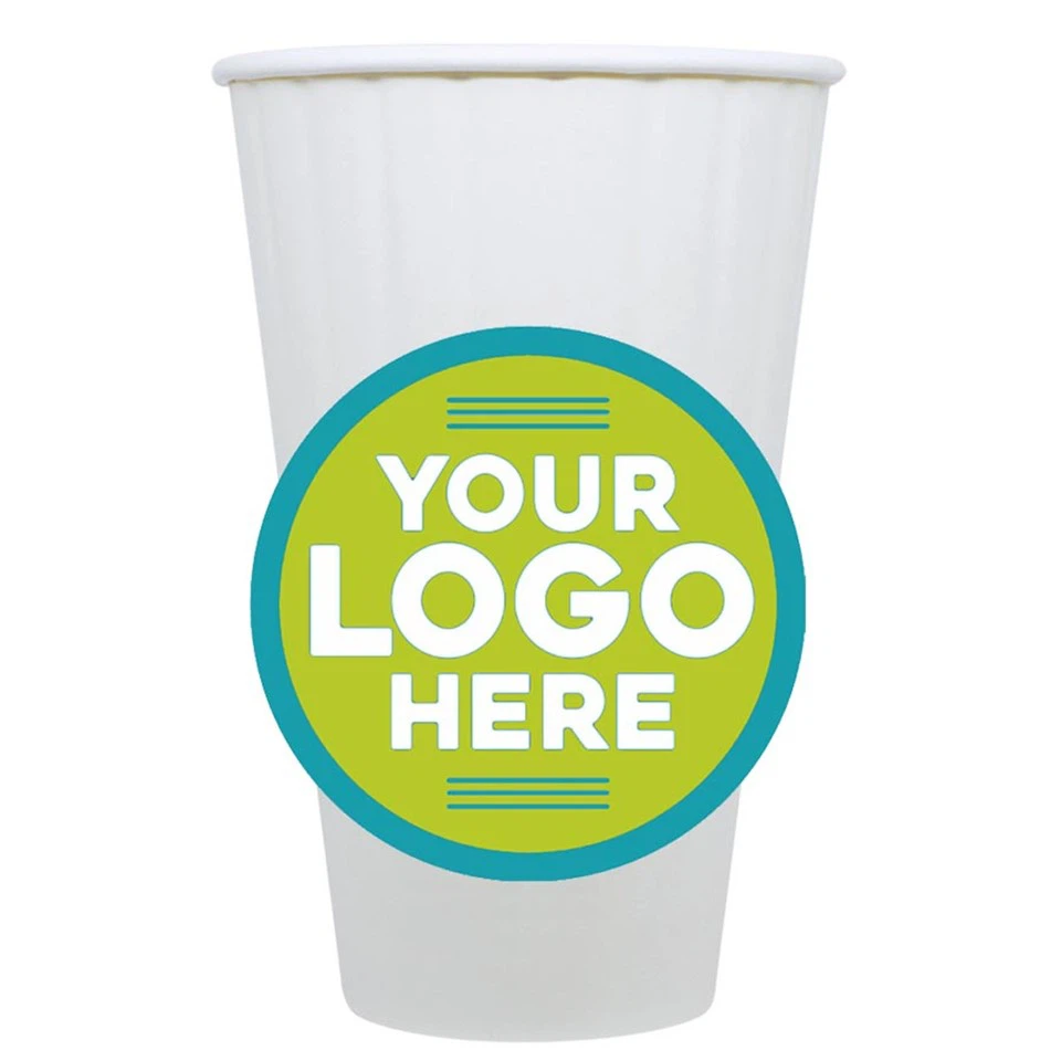 Tasse à café en papier avec logo