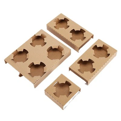 Plateau à tasses en carton